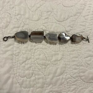 Cut Agate bracelet